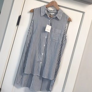 Stripe Button Down Tank